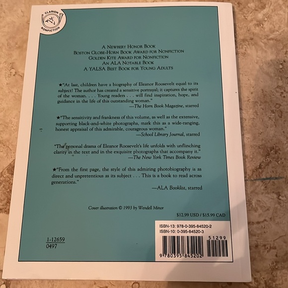 Book - Eleanor Roosevelt A Life of Discovery 191 Pages - Picture 2 of 4